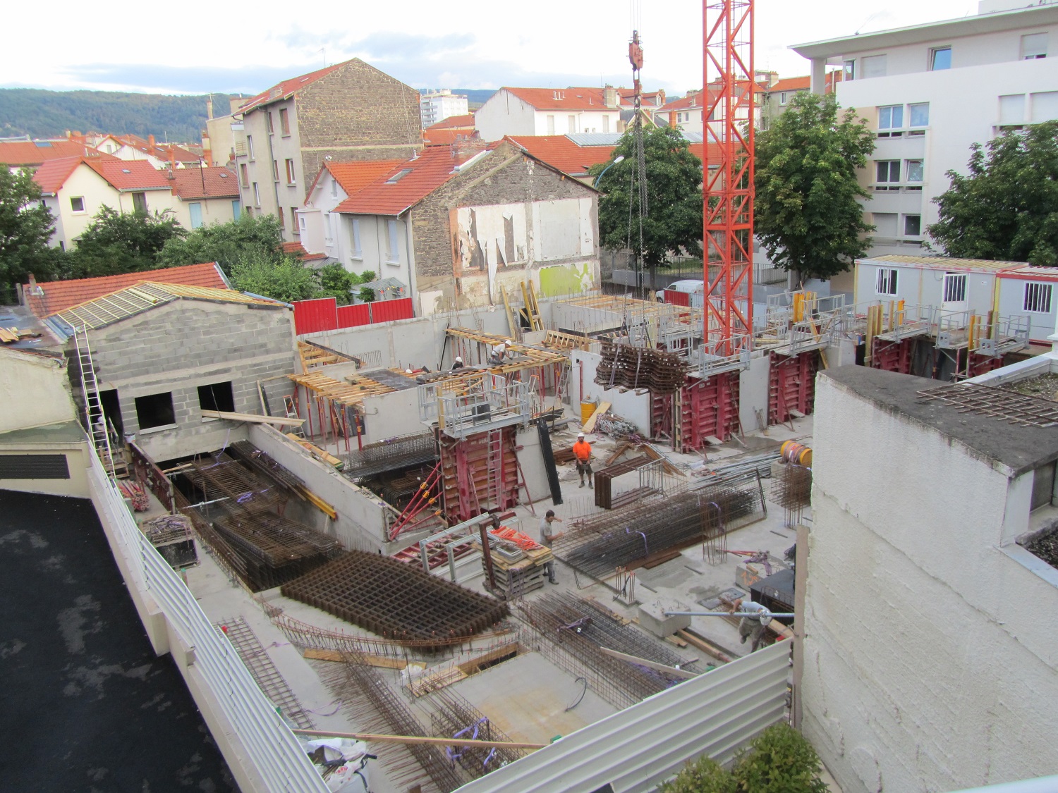 20-07-2017 - Élévation des murs du Rez-de-chaussée