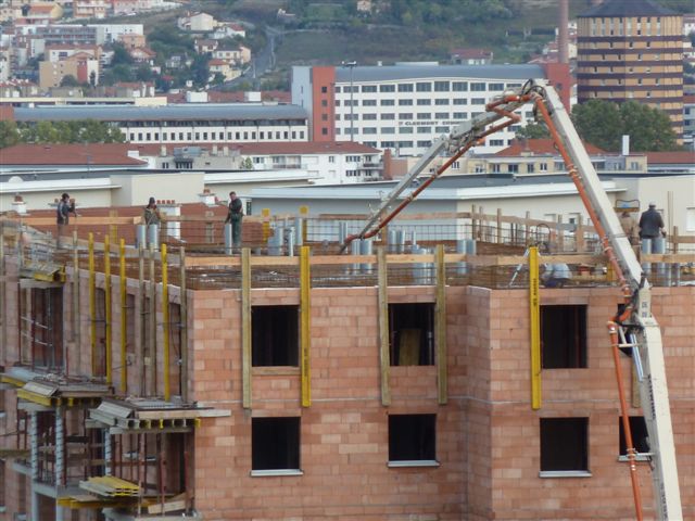 31/10/2012 - Coulage de la dalle de la toiture terrasse