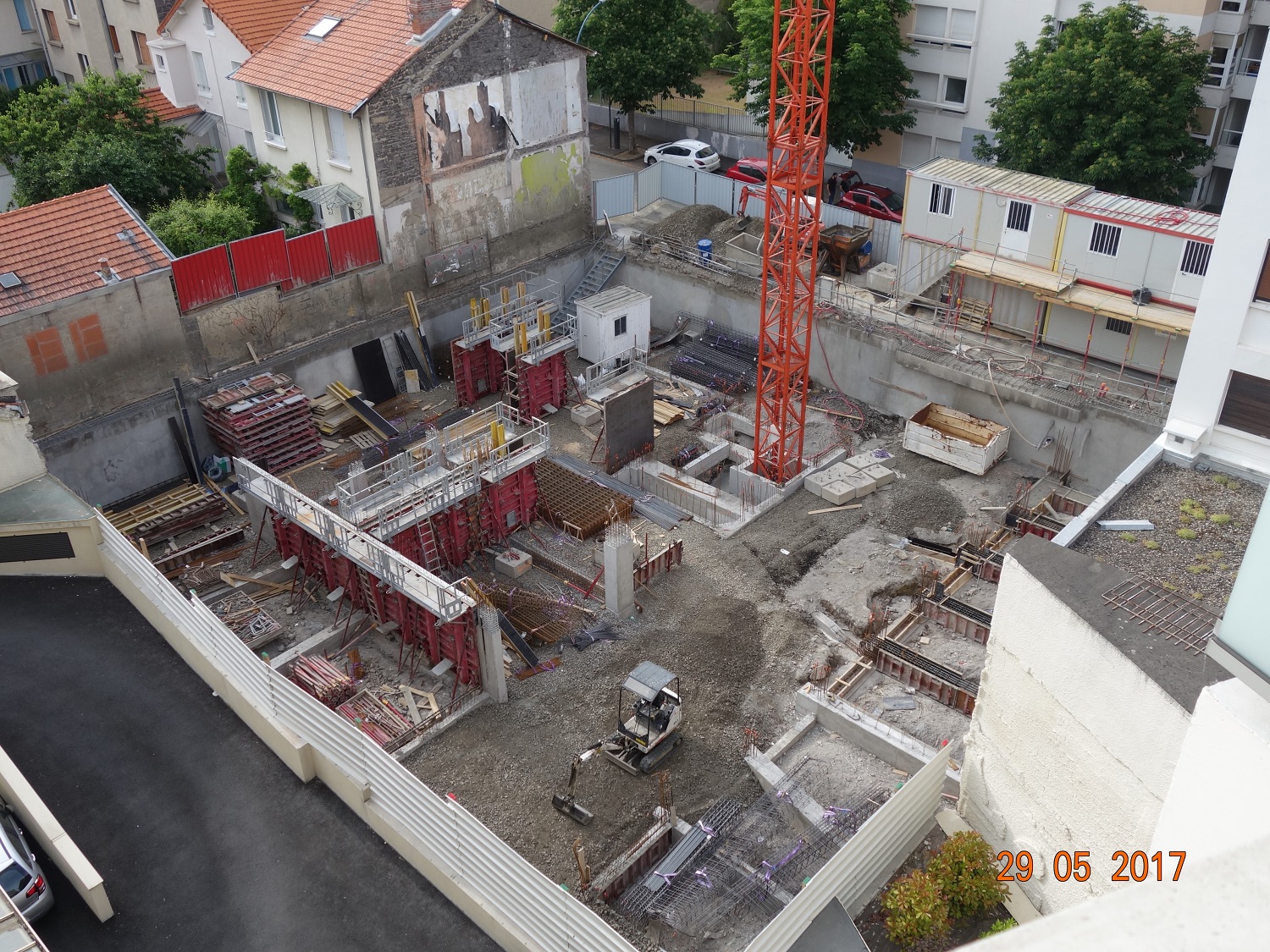 29-05-2017 - Maçonnerie du sous-sol en cours