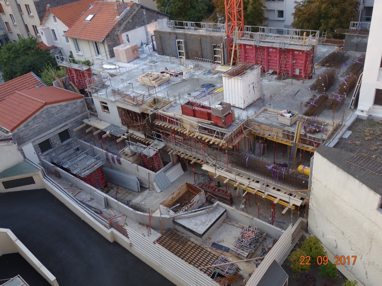 22-09-2017 - Murs second étage en cours