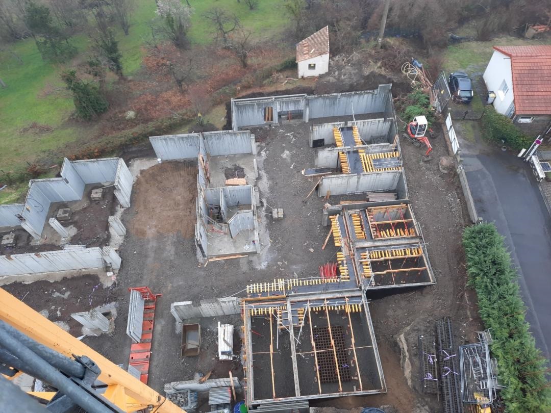 12-02-2021 - Elévation du sous sol achevée à 95%