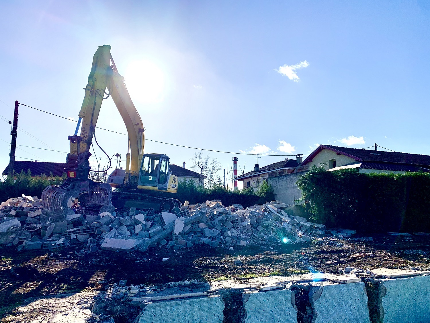 20-11-2020 - Démolitions des deux maisons achevées 2
