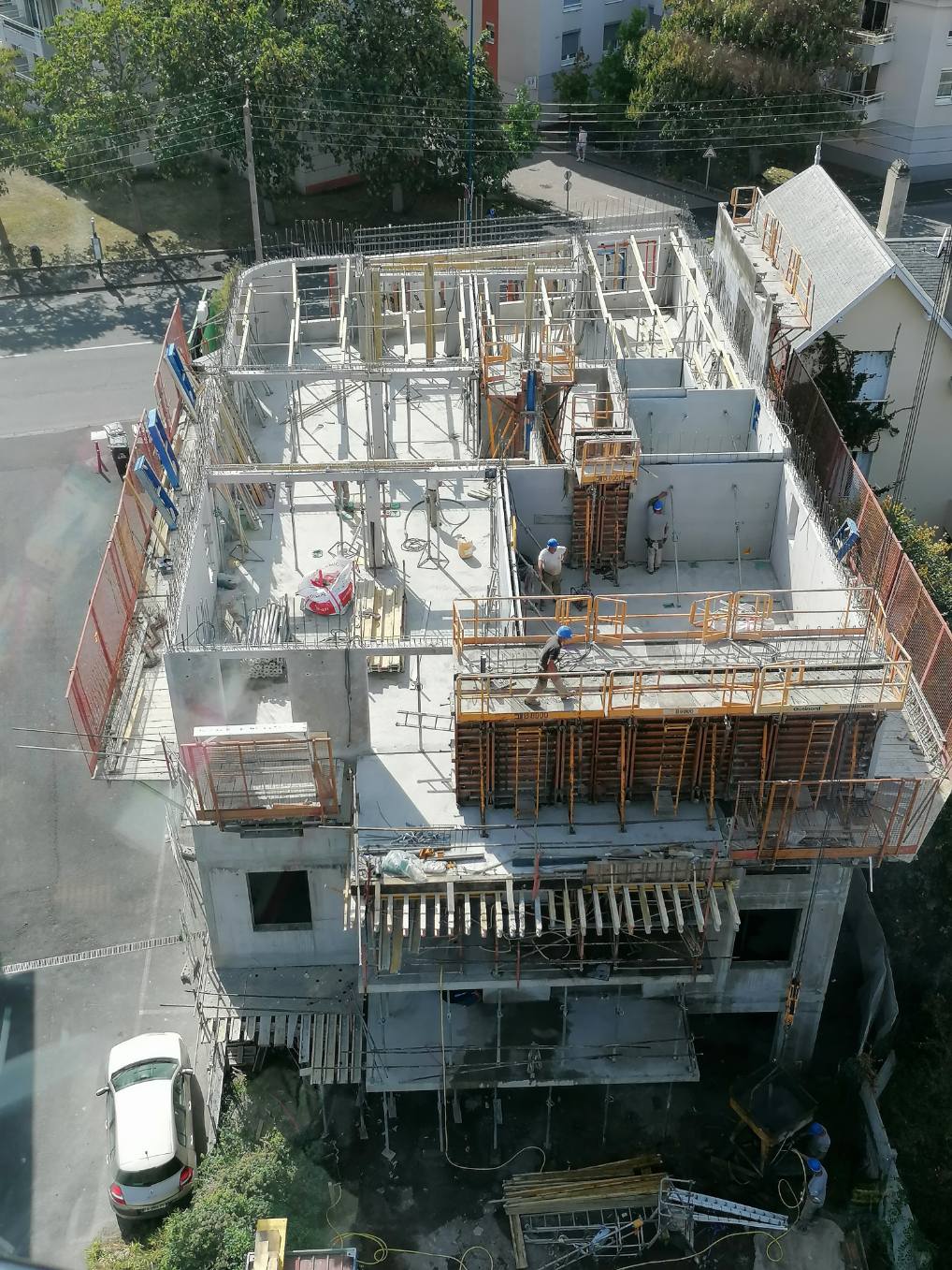 21-09-2020 - Elévation 2ème étage en cours