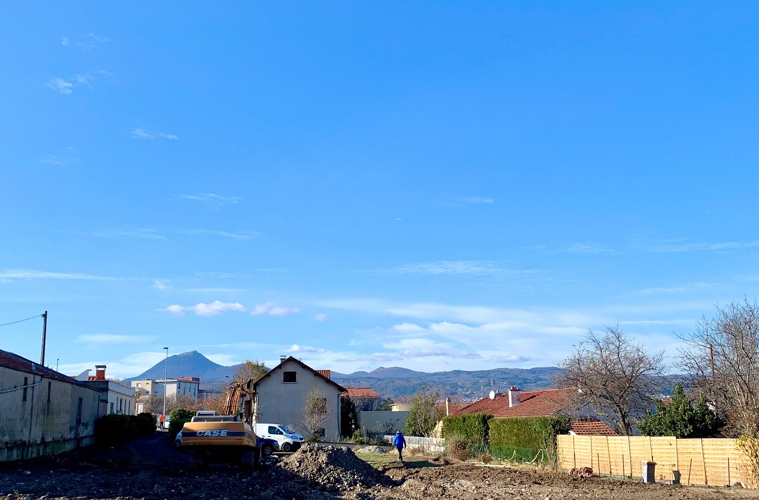 25-11-2020 - Vue depuis le terrain - futur rez de jardin