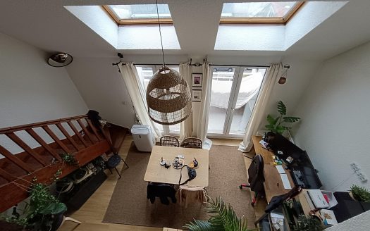 CLERMONT-FERRAND / Proximité Delille, duplex en dernier étage de 50 m2 avec balcon et garage fermé